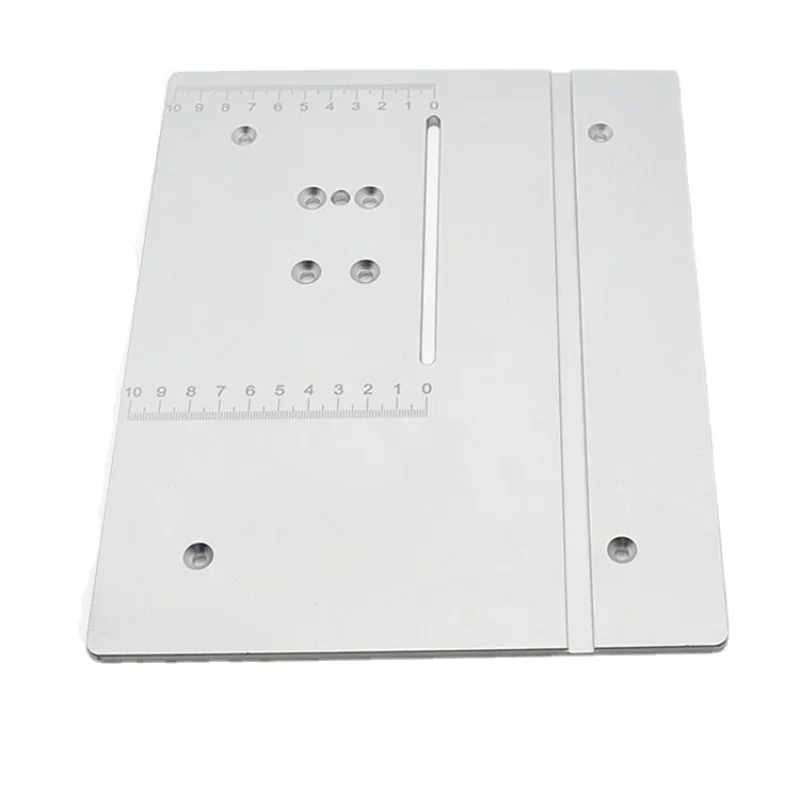 Small New T60 Aluminum Router Table Insert Plate, 6X 245x200mm, Made Of Aluminum Alloy, Durable, For Table Saw Woodworking Workb