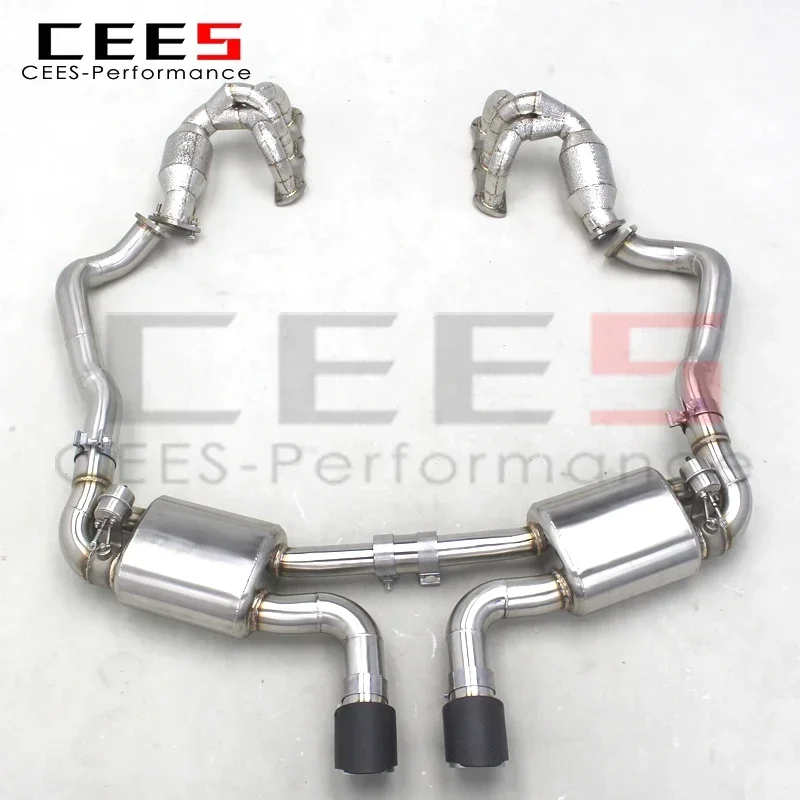 

CEES Stainless Steel Exhaust Catback with Insulated Catted Manifold For Porsche 981 Cayman/Boxster 2.7/3.4 2012-2015