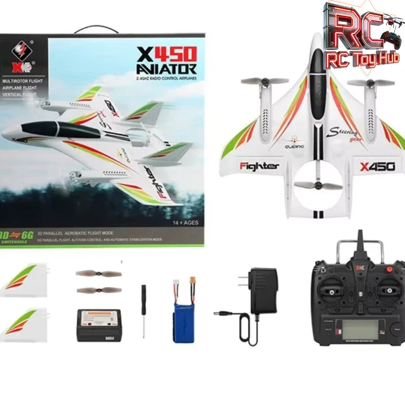 

Wltoys X520 X450 Brushless Rc Glider, Super Large Stunt Fixed Wing Airplane & Rc Helicopter, Electric Aircraft Model Outdoor Hob