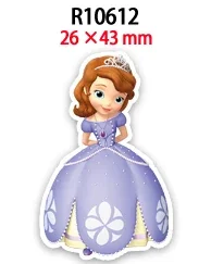 30Pcs/lots Disney Cartoon Cute Sofia Planar Resin for Bows DIY Craft Supplies Handcraft Decoration Materials