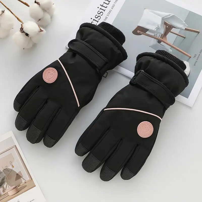 Womens Winter Ski Gloves With Touch Screen Finger Waterproof Thermal Lining Perfect For Skiing Hiking Cold Outdoor Activities