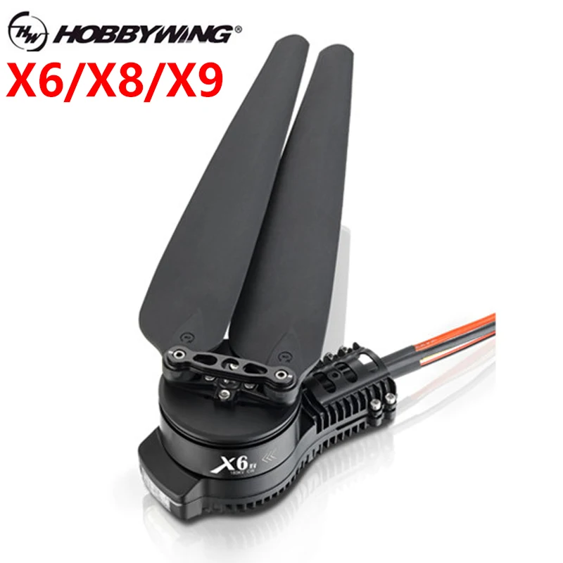 

Original Hobbywing X6 X8 X9 Power System for Agricultural Drone motor ESC propeller and 30mm tube adapter motor mount combo