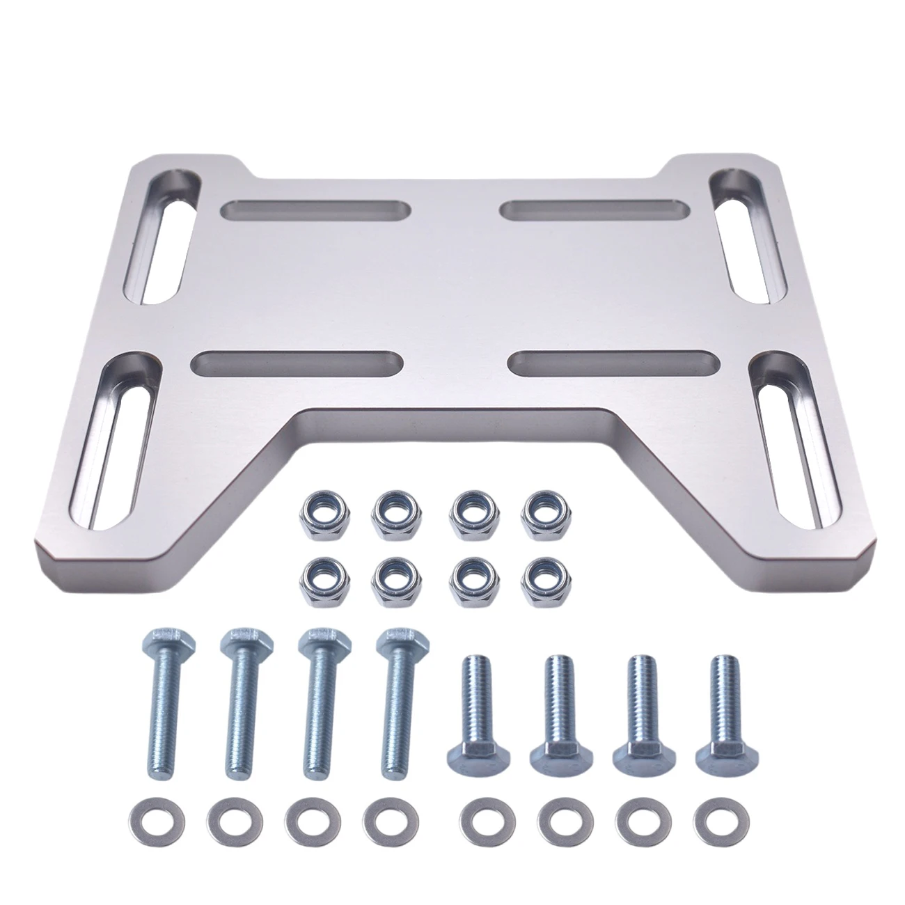 

Silver Motor Engine Adapter Bracket Plate With Screw Kit For 212 Preditor Briggs Stratton Tecumseh Honda Mini Bike Go Kart