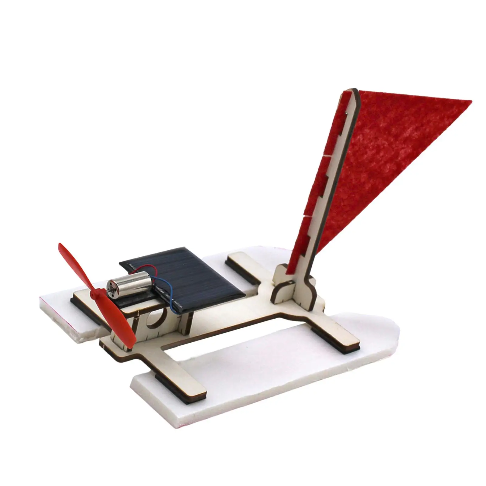 DIY نموذج توليد الطاقة الشمسية قارب الطاقة الشمسية للأطفال لعبة العلوم وسائل تعليمية الخشب الفيزياء الجذعية اللعب التجميع الذاتي للفصول الدراسية