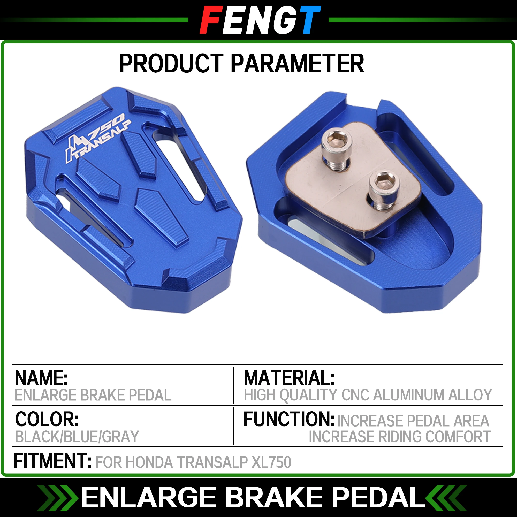 For Honda XL750 Transalp 750 XL 750 2023+ Motorcycle Rear Foot Brakes Pedal Levers Step Plate Extension Footrest Pad Transalp750