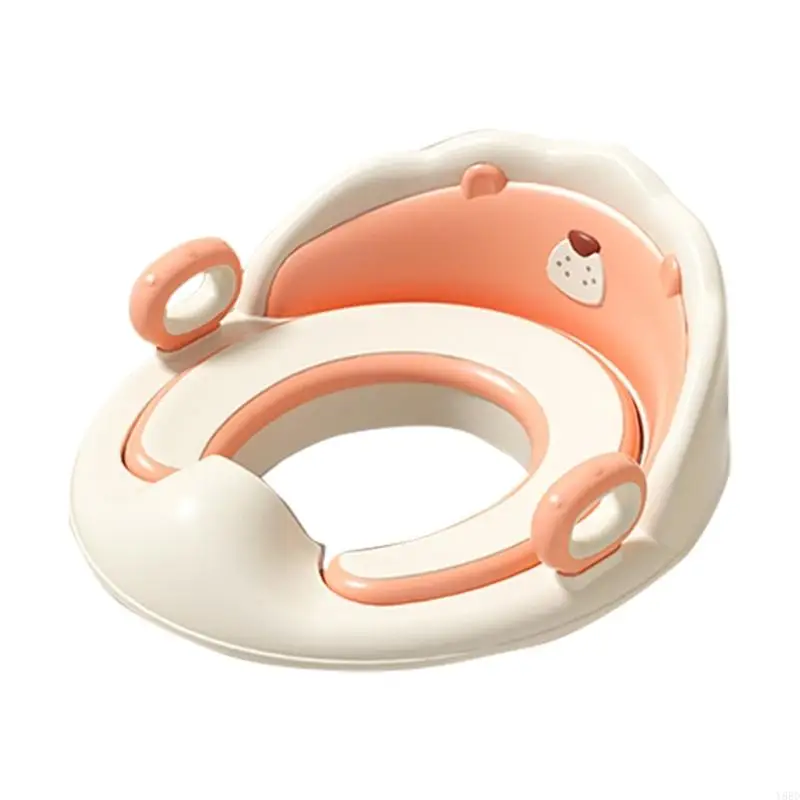 Y88D Pegangan Ergonomis Balita Kursi Secure Fit Anti Slip Base Stres Gratis Toilet Pelatihan Anak Kamar Mandi Esensial