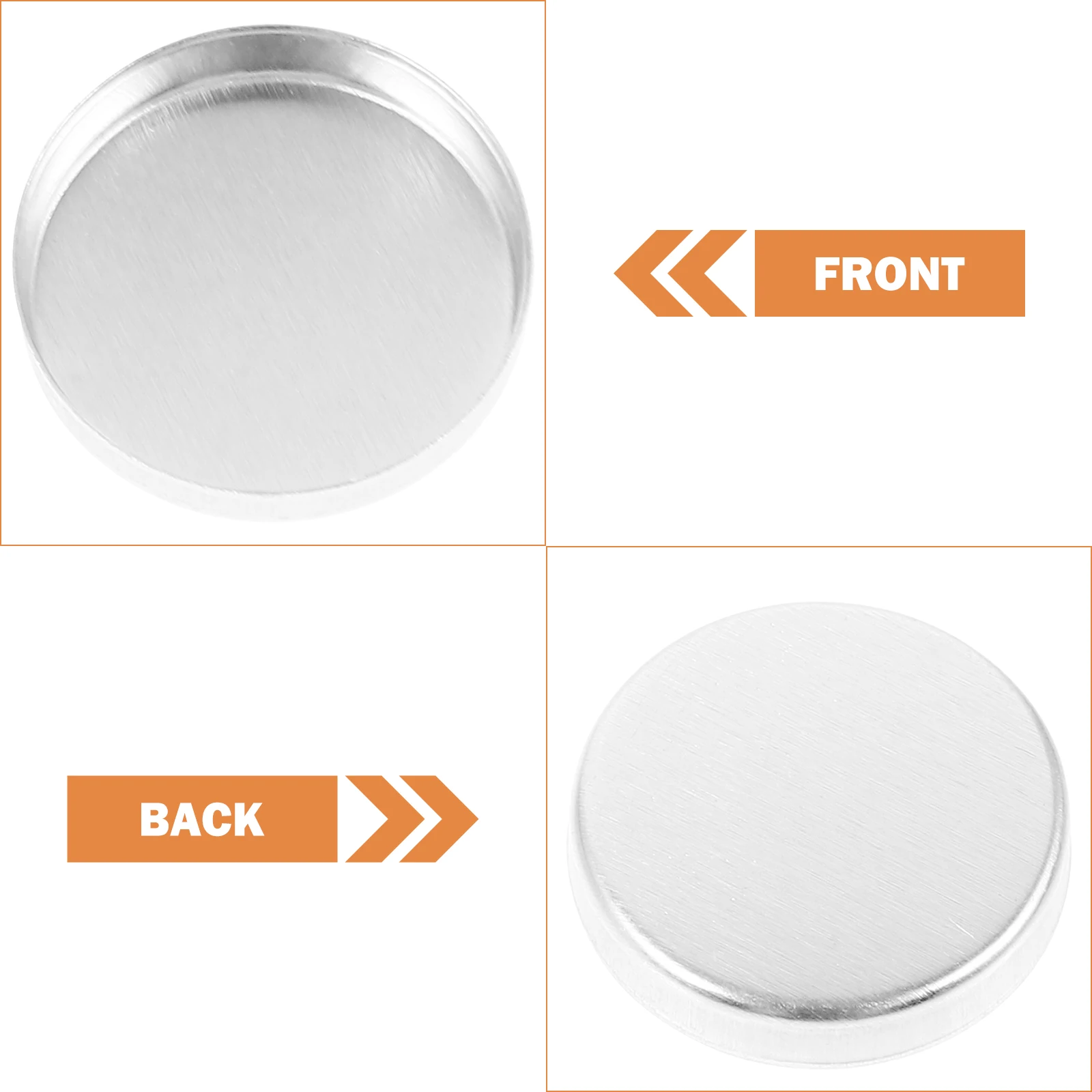 

10pcs Empty Eyeshadow Pan Travel Makeup Container Lightweight Small Eyeshadow Plate For Women Portable Powder Sample