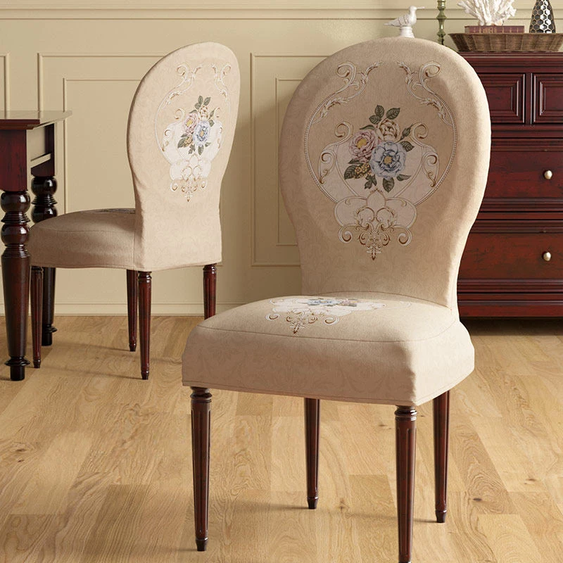 

Luxury High-quality European-Style Retro Chair Cover Elastic Chair Seat Cover Hotel Restaurant Home Dining Stool Cover