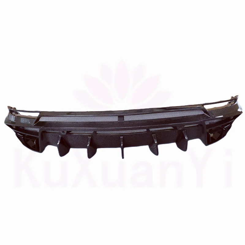 

Using Lamborghini URUS SUV M-style Carbon Fiber Rear Diffuser Body Kit with Front Bumper Edge Side Skirts