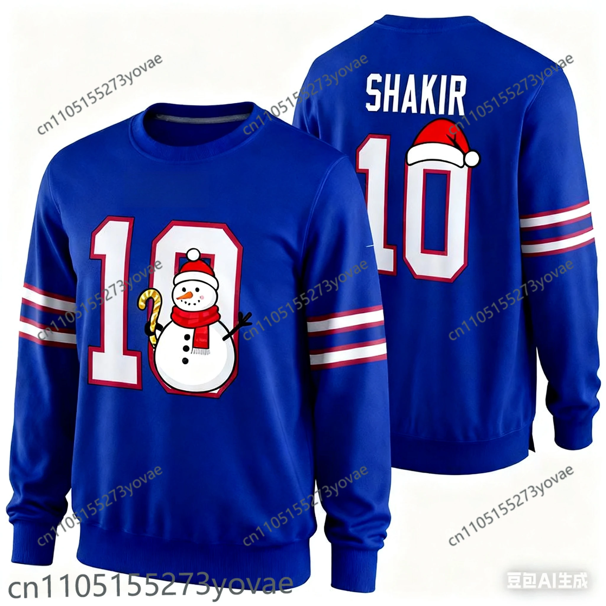 3D هالوين عيد الميلاد الكبار البلوز الجاموس كرة القدم الأمريكية جيرسي الرجبي جيرسي الرياضية التدريب جيرسي فواتير 73 رقم #1