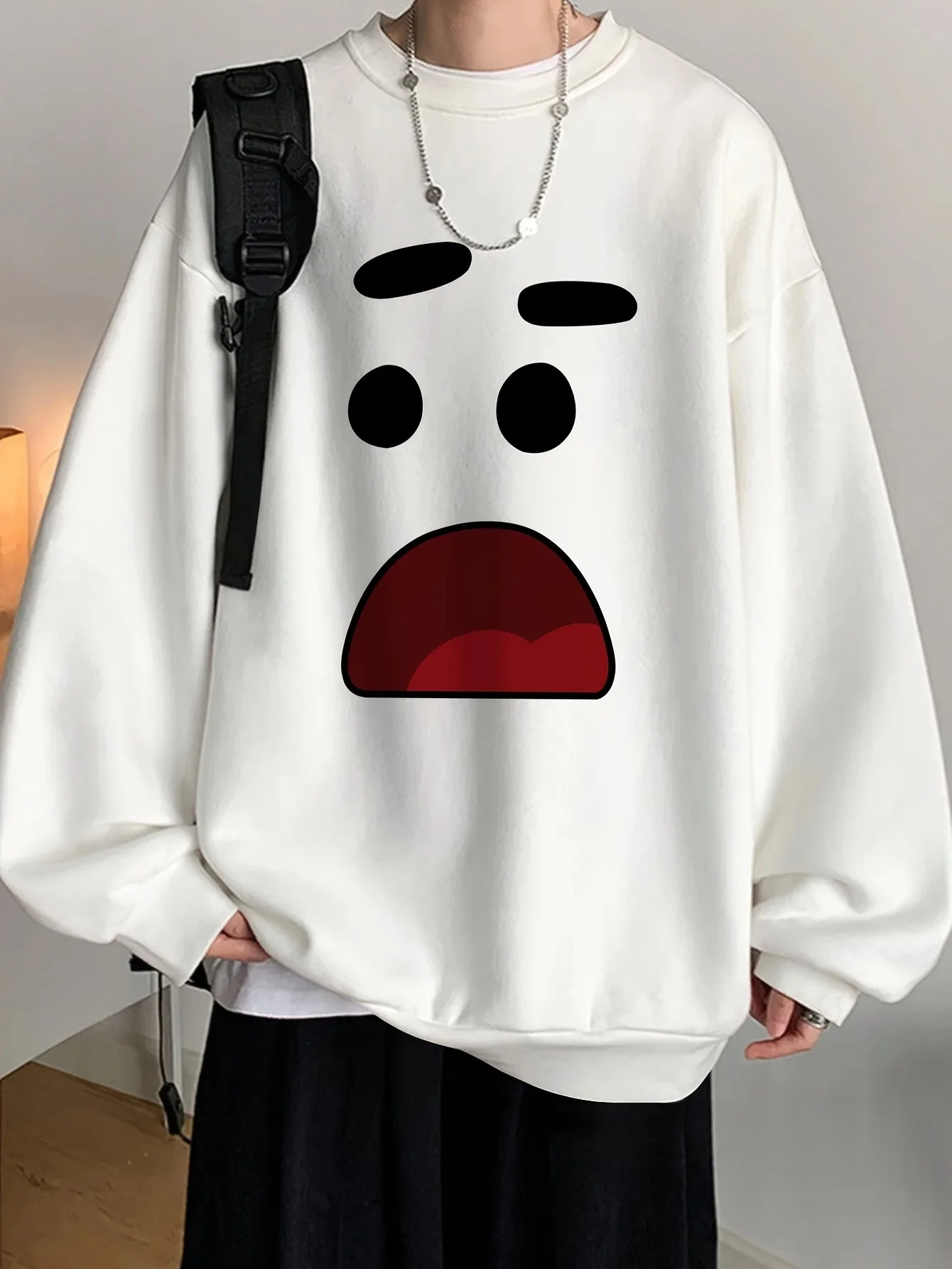 

Мужская модная толстовка с круглым вырезом, повседневный топ с круглым вырезом в стиле ретро, повседневная многофункциональная теплая спортивная одежда, новый мужской продукт