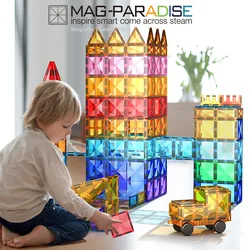 Magnetic Building Blocks Big Size and Mini Size DIY Magnets Toys for Kids Designer Construction Set Gifts for Children Toys