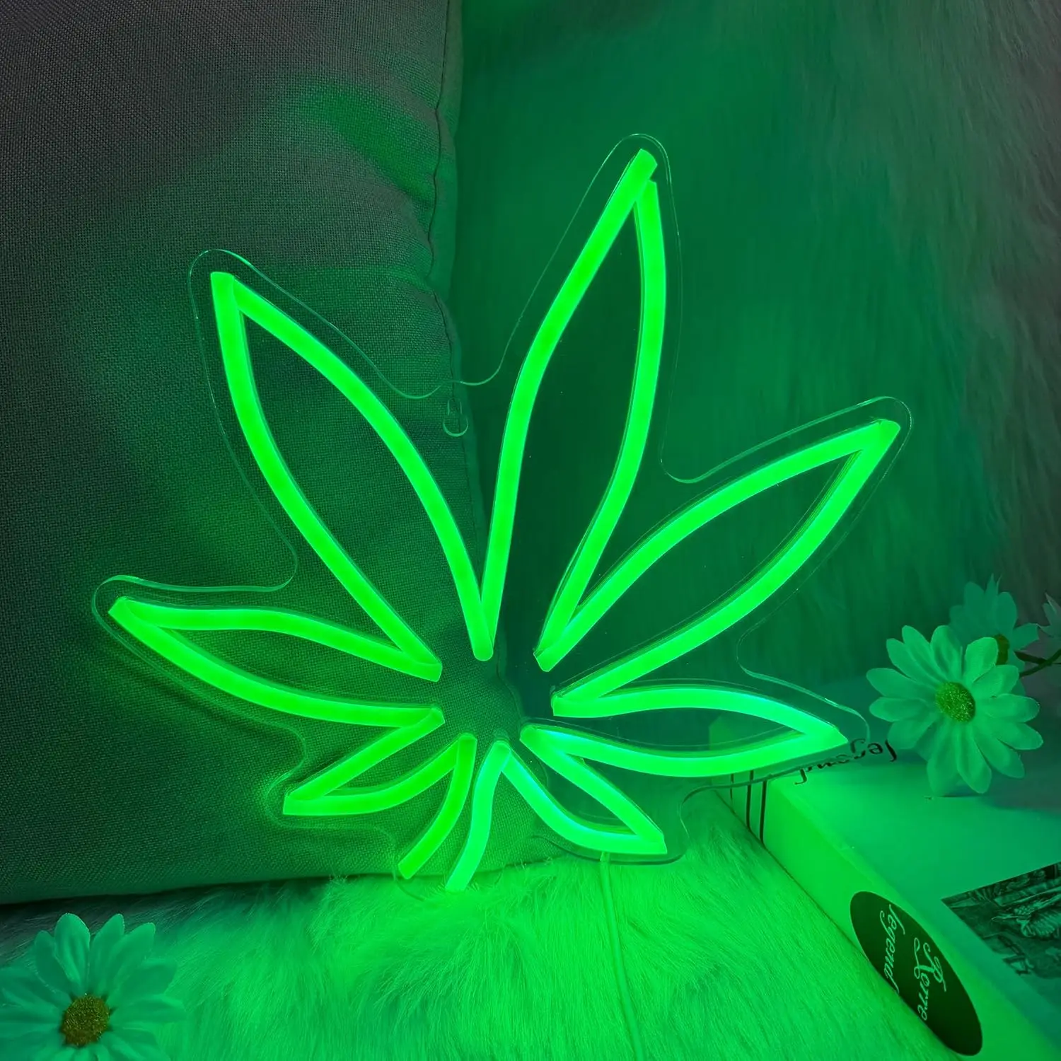 

Leaf Neon Sign USB Dimmable LED Light Gaming Room Bar Party Home Bedroom Decoration personnalisé Gift Night Light