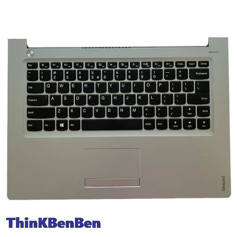 

US English Silver Keyboard Upper Case Palmrest Shell Cover For Lenovo Ideapad 310 14 14ISK 14IKB 14IAP 5CB0M29409