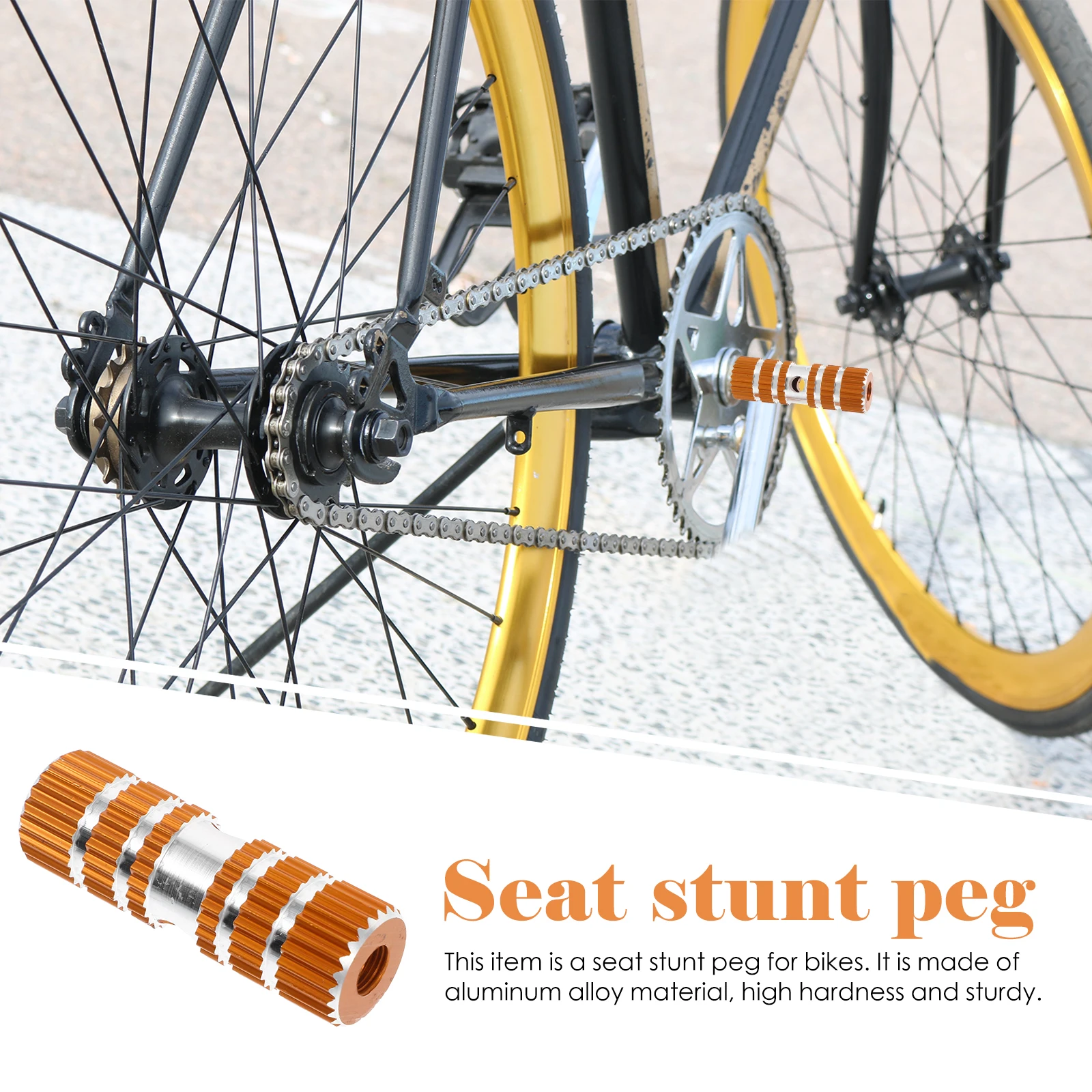 

Bicycle Pedal Mtn Bike Pedals Mountain Cycling Rear Pegs Hook up Axle Foot Bikes Stunts