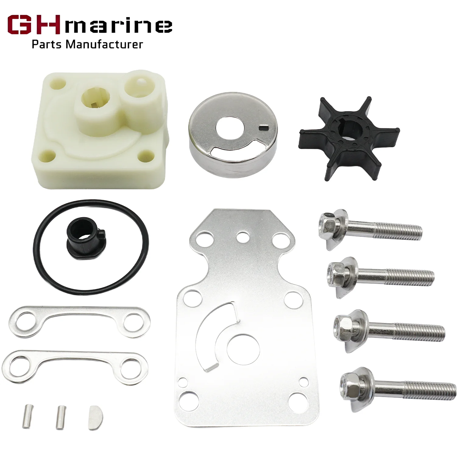 

Сервисный комплект для восстановления крыльчатки морского водяного насоса для подвесных двигателей Yamaha 9,9 15 20 л.с. F15 F20, модели 6AH-W0078-00 18-3479