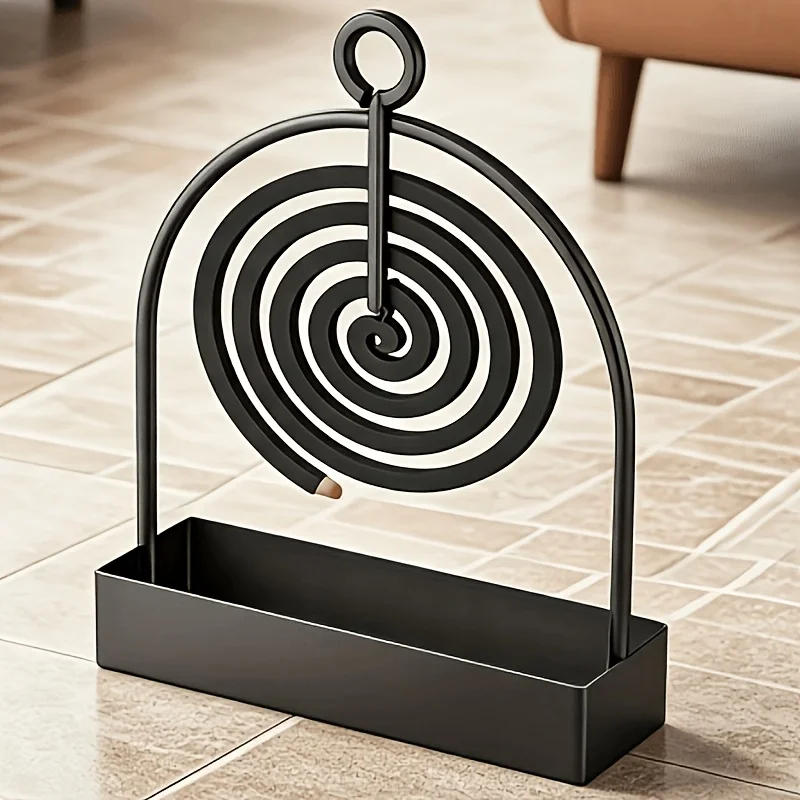 1 Mosquito Coil Holder, Sandalwood Holder, Metal Material, Suitable for Hanging Mosquito Coils or Sandalwood, Ideal for Decorating Living Room/Bedroom and Outdoor Camping