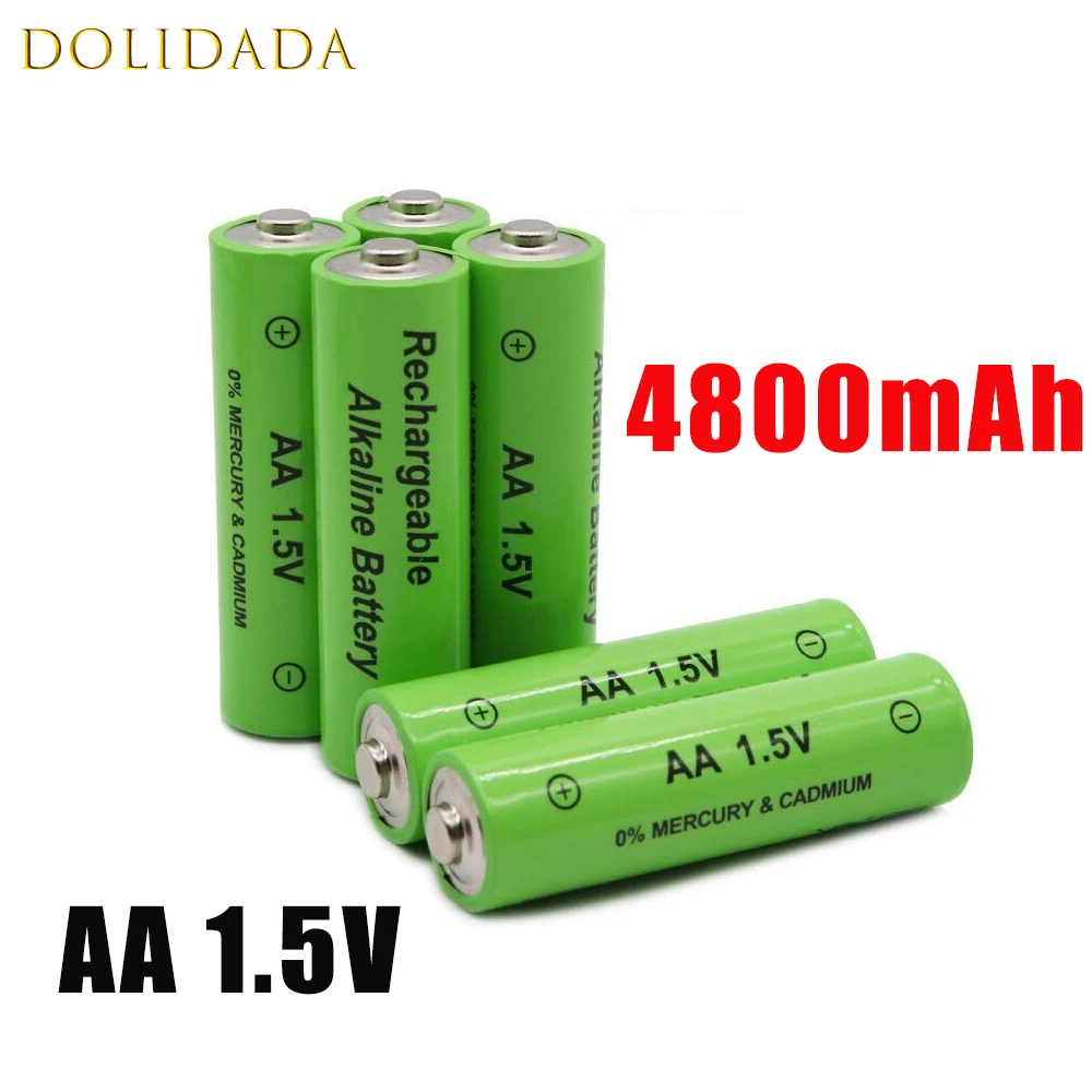 4pcs 1.5v Aa Battery 4800mah Rechargeable Battery Ni-mh Torch Battery For Clocks Mice Computers Toys Camping Flashlight