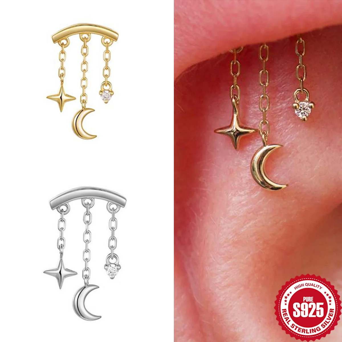 Thumbnail 3 - #49 Latest Stud Earrings Offers