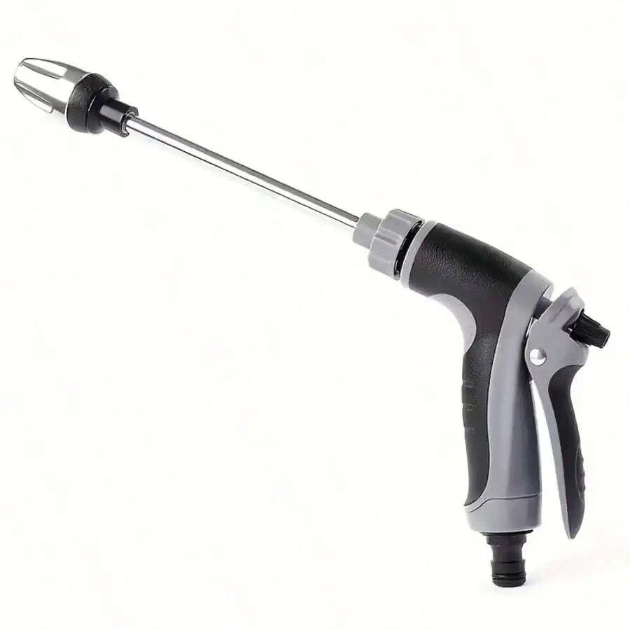 High-Pressure Multi-Functional Car And Motorcycle Wash Water Gun, Durable Plastic Body, Garden Hose With Adjustable Nozzle,