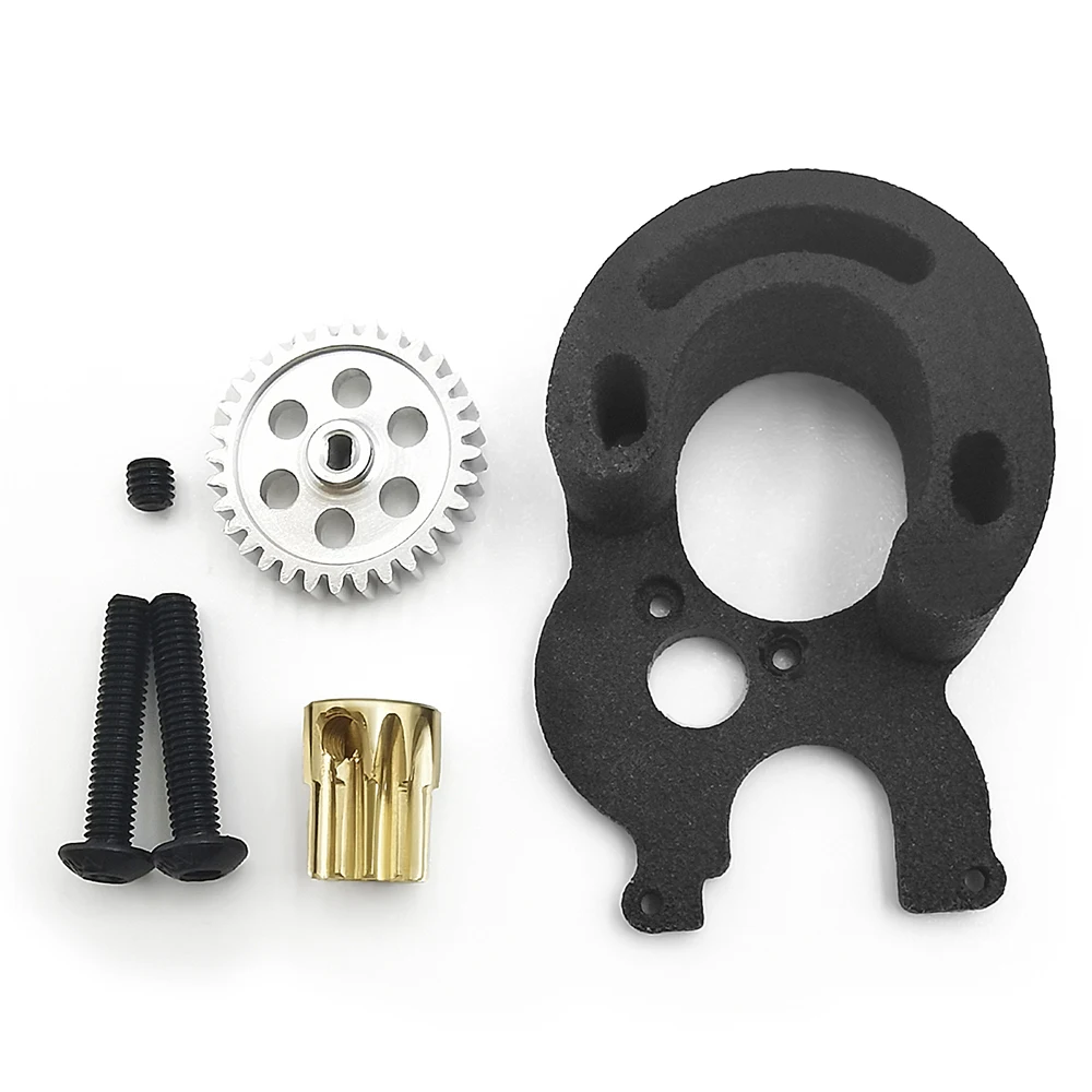 AXSPEED Brushed Modified to Brushless Motor Bracket Gear Set for Axial SCX24 Universal 1/24 RC Crawler Car Upgrade Parts