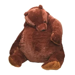 Dropshop 40-100cm Giant Simulation DJUNGELSKOG Brown Bear Plush Bear Toy Stuffed Animals Soft Cushion Girl Birthday Gift