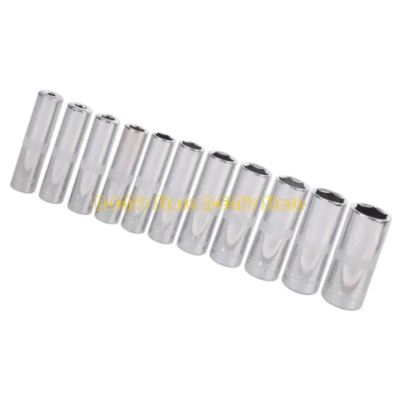 Y1AD 11Pcs Socket Adapter Drive Ratchet Wrench Socket Socket Bit Hexagonal