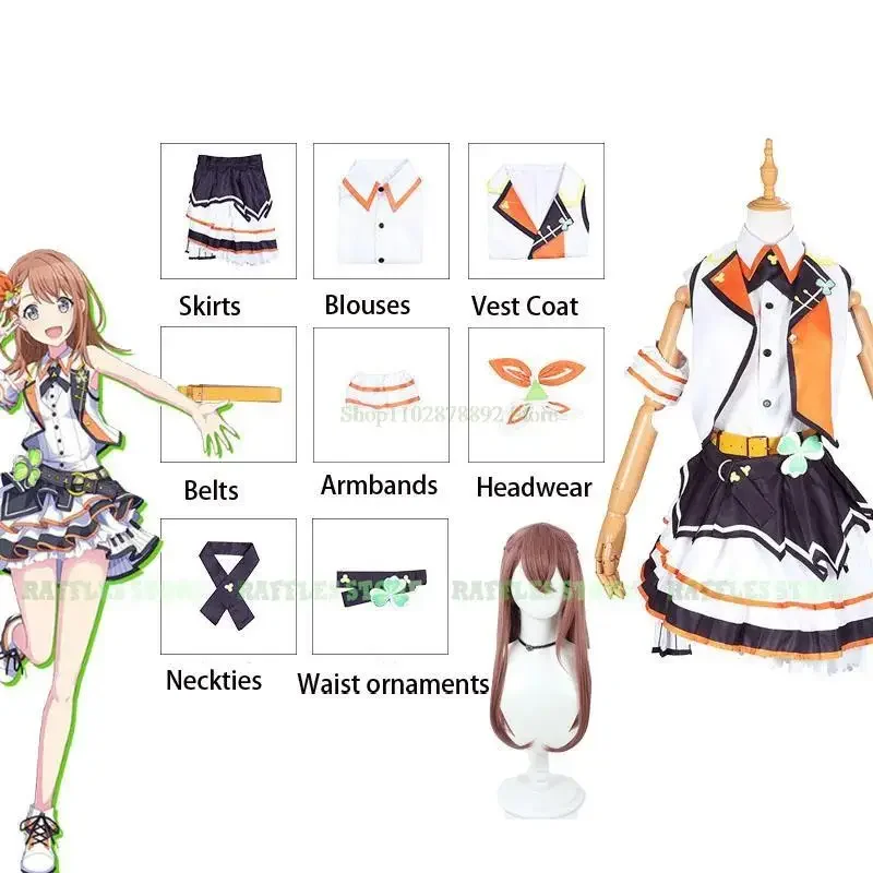 Progetto Sekai cosplay palcoscenico colorato più salto Kiritani Haruka hanasato Minori Momoi Airi hinomori Shizuku costume parrucca scarpa vestito