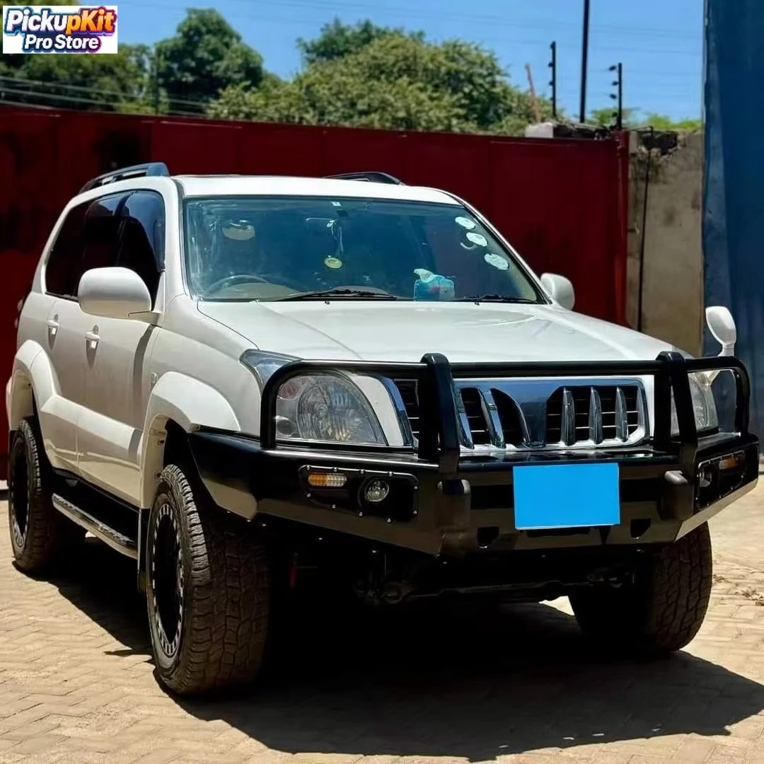 

Heavy‑Duty Steel Bull Bar Front Bumper with Winch Mount for Prado LC120 FJ120