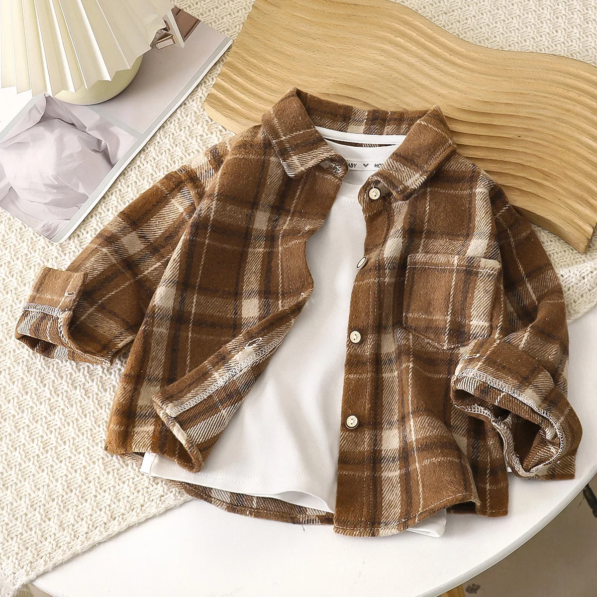 Boys Plaid Shirts Long Sleeve Spring & Autumn Children Shirt Kids Costumes Child Clothes