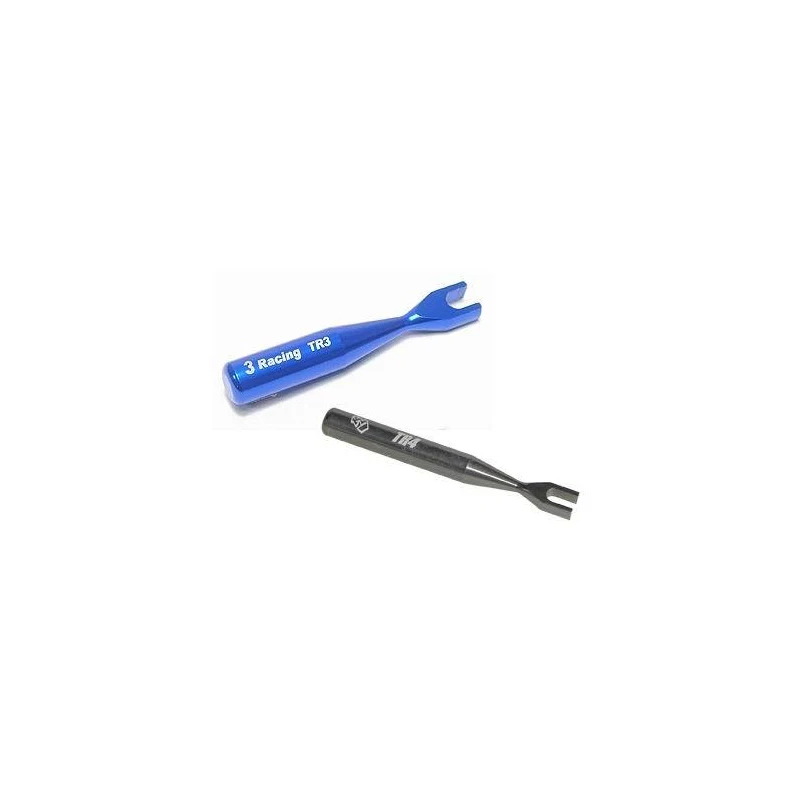 3RACING 3mm/4mm aluminum alloy pull rod small wrench suitable for 1:10 RC drift vehicle maintenance tools