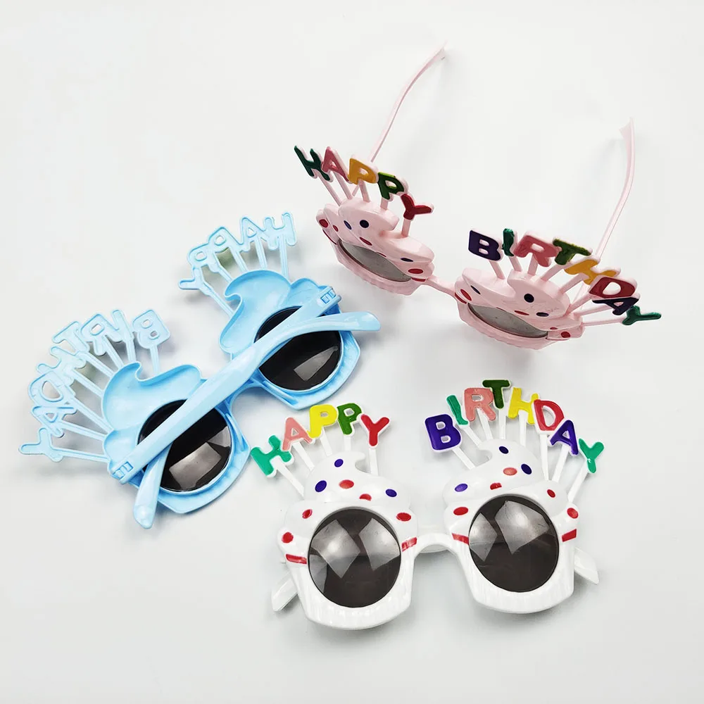 1pc Funny Glasses Birthday Party Photo Booth Props Happy birthday Sunglasses Birthday Party Diy SupplieS Favor Party Decor