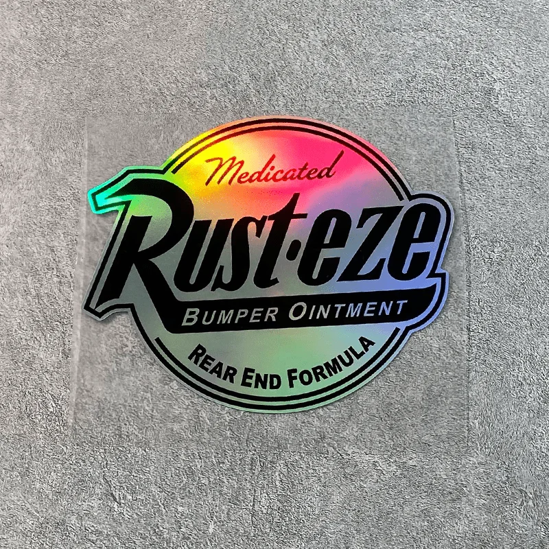Rust-Eze wasserdichte Vinyl-Aufkleber, Retro-Dekor-Aufkleber für Roller, Auto, Motorrad, Kraftstoff