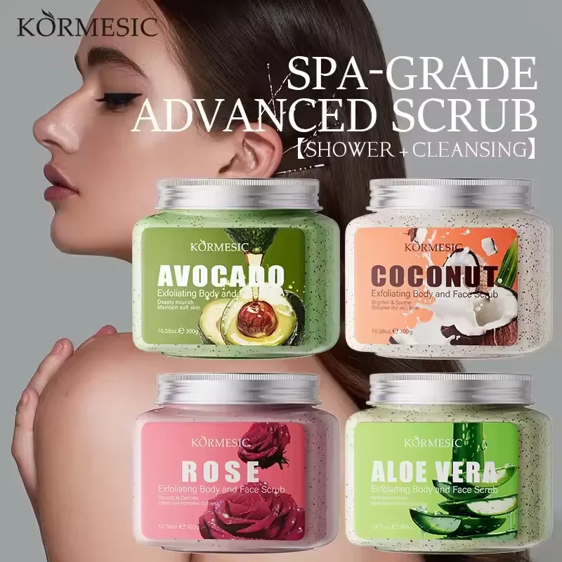 Exfoliante corporal KORMESIC, crema hidratante Facial, limpieza profunda, leche rosa, exfoliación Facial suave, producto para el cuidado de la piel, exfoliante para mujer