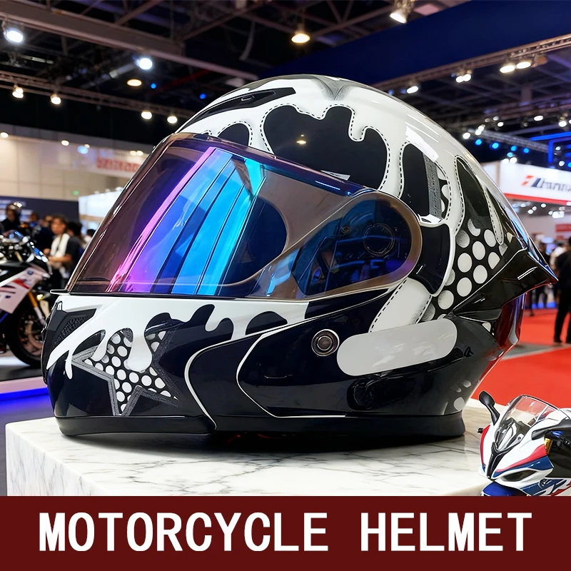 Face-lifting helmet male motorcycle full helmet motorcycle helmet riding cross-country take-away helmet is universal in summer a