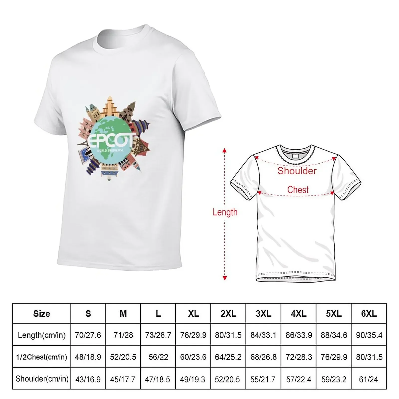 New Epcot T-Shirt funny t shirt hippie clothes heavy weight t shirts for men