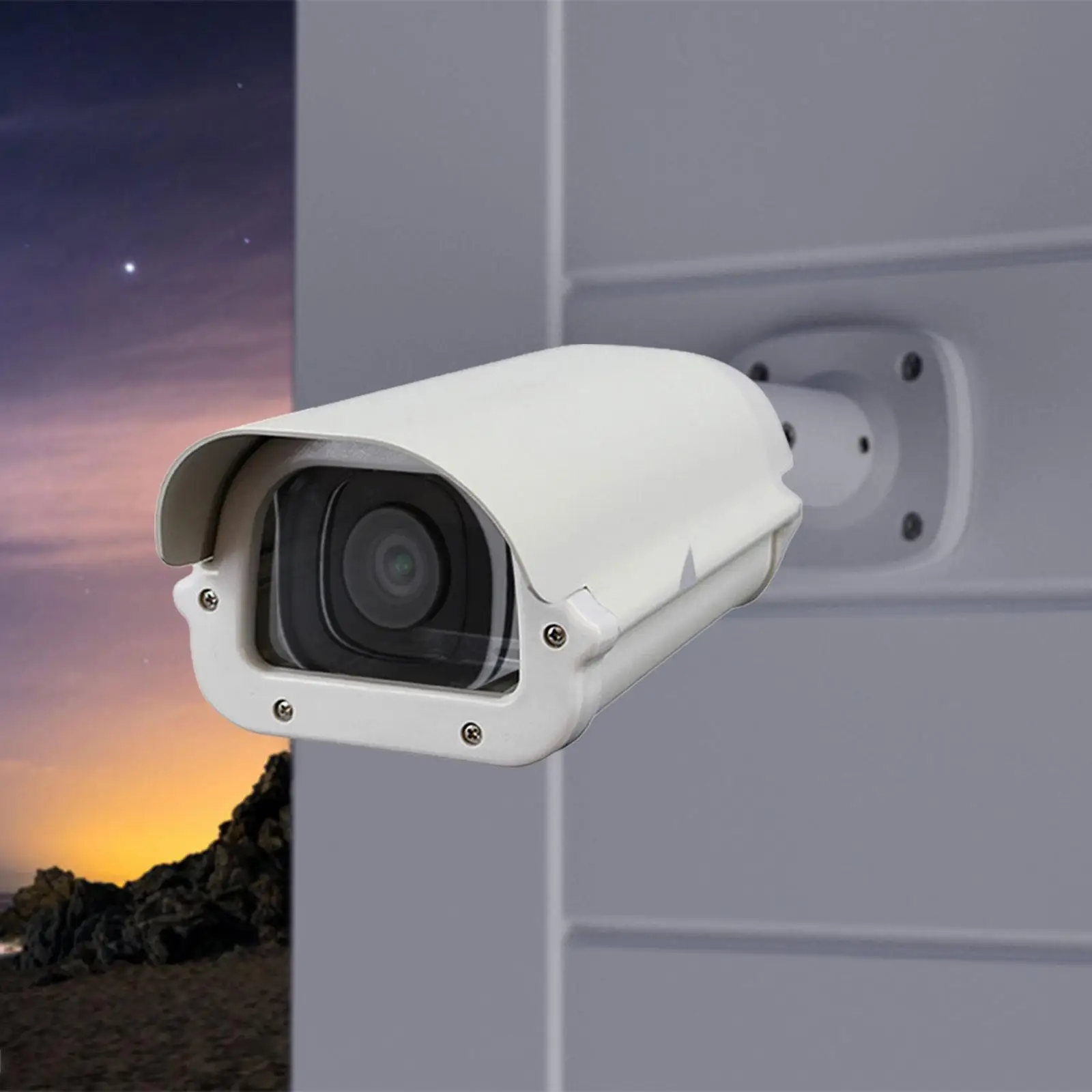 Záruka CCTV kamera bydlení pouzdro průhledný sklo weatherproof slunce pršet štít