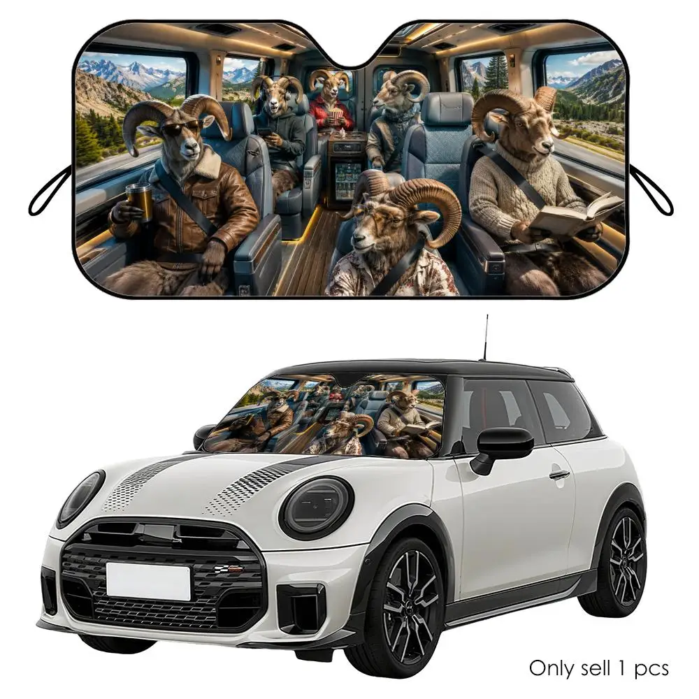 

Argali Driving Travel Sun Visor Reusable Aluminum Foil Car Windshield Sun Visor UV Heat Insulation Cover Shade