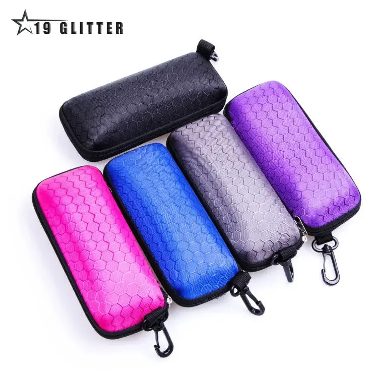 New Glasses Storage Box Eyewear Cases Cover Sunglasses Case For Women Glasses Box With Lanyard Zipper Eyeglass Cases For Men