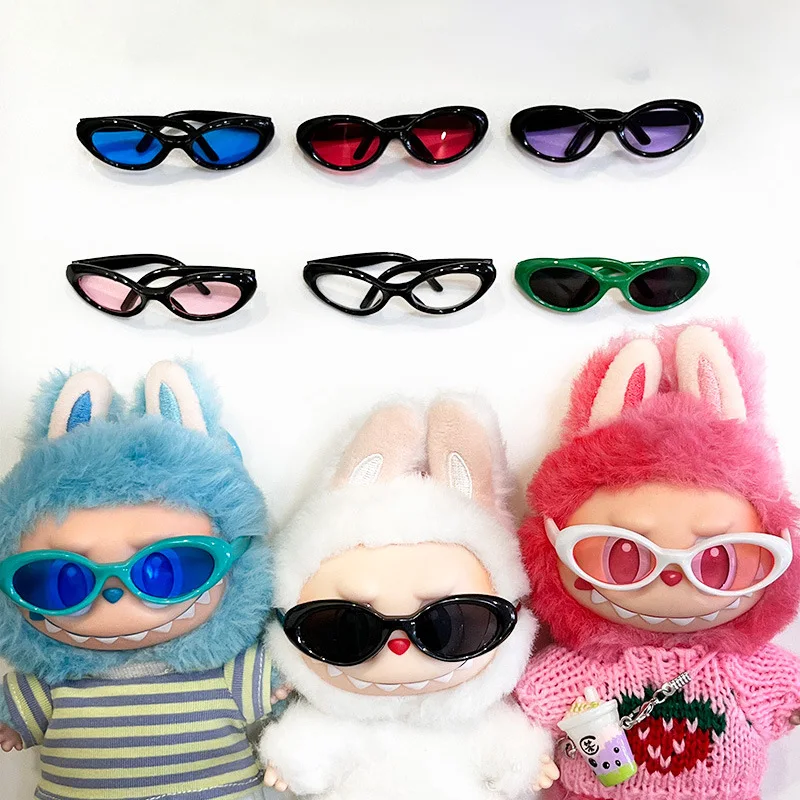 

Factory Wholesale Labubu 1st 2nd 3rd Factory Wholesale Labubu 6.5cm Wide Glasses Sunglasses Vinyl Doll Accessories