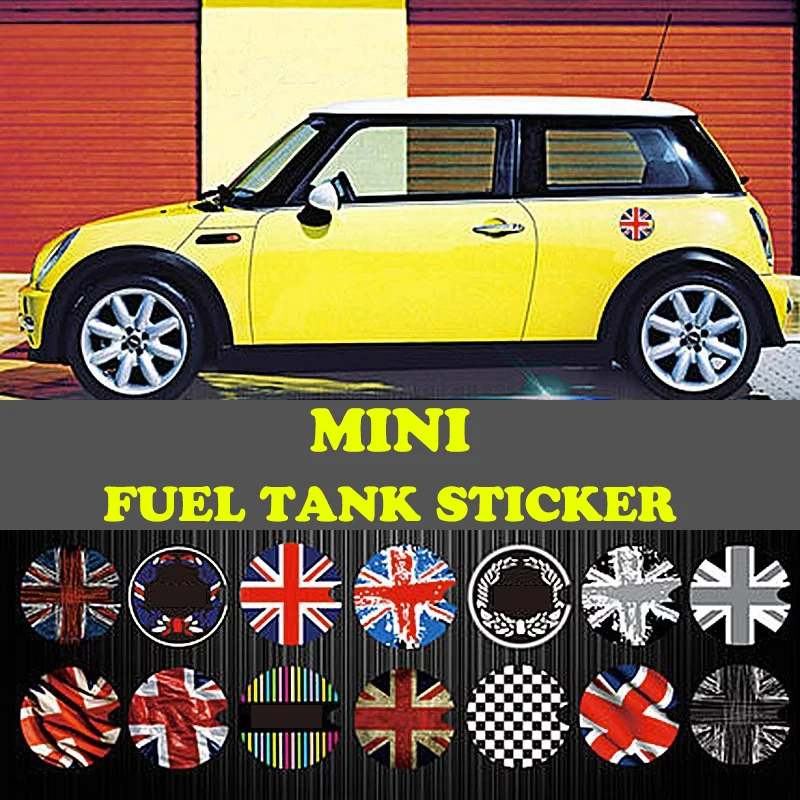 Gas Fuel Tank Cap Vinyl Cover Sticker Decals Decoration For Mini Cooper S One F55 F56 R55 R56 R60 R61 Car Styling Accessories