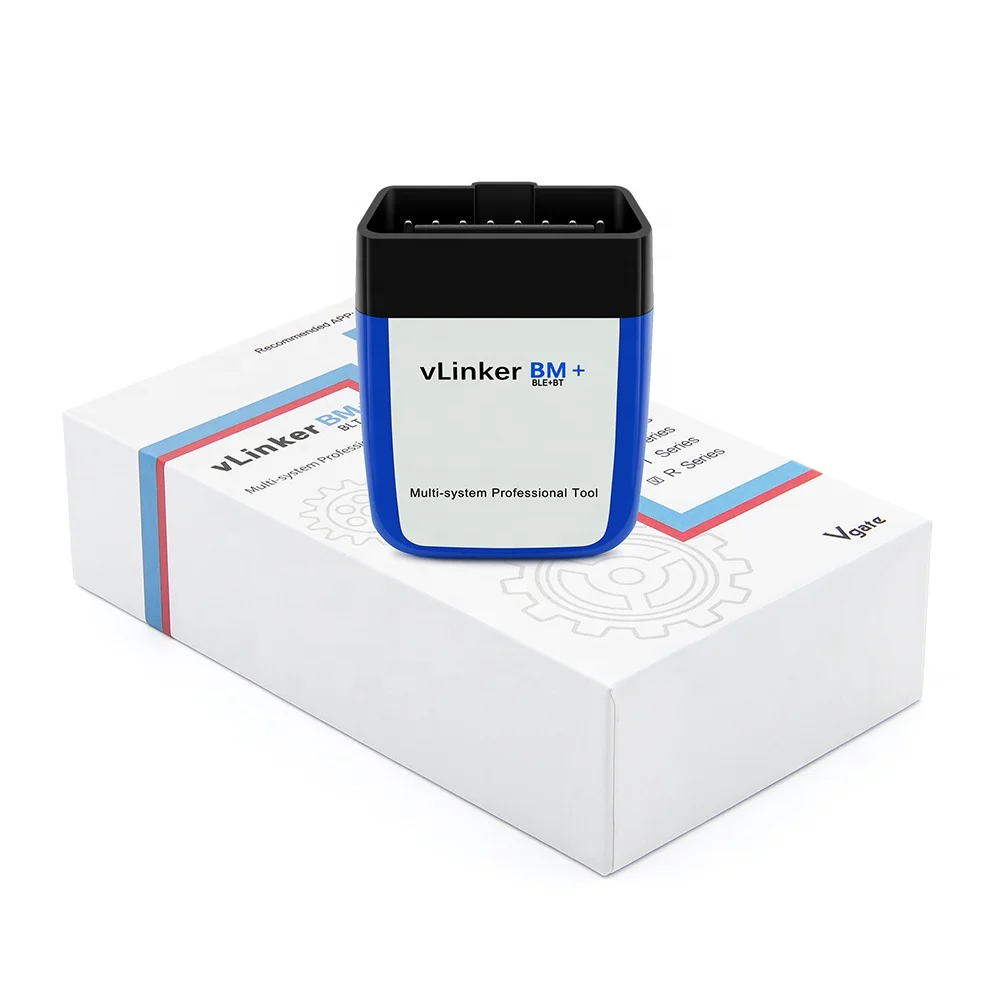 Vgate VLinker BM Bluetooth 4.0 OBD2 Scanner per auto Strumenti diagnostici automatici Supporta protocolli OBDII per Android e IOS