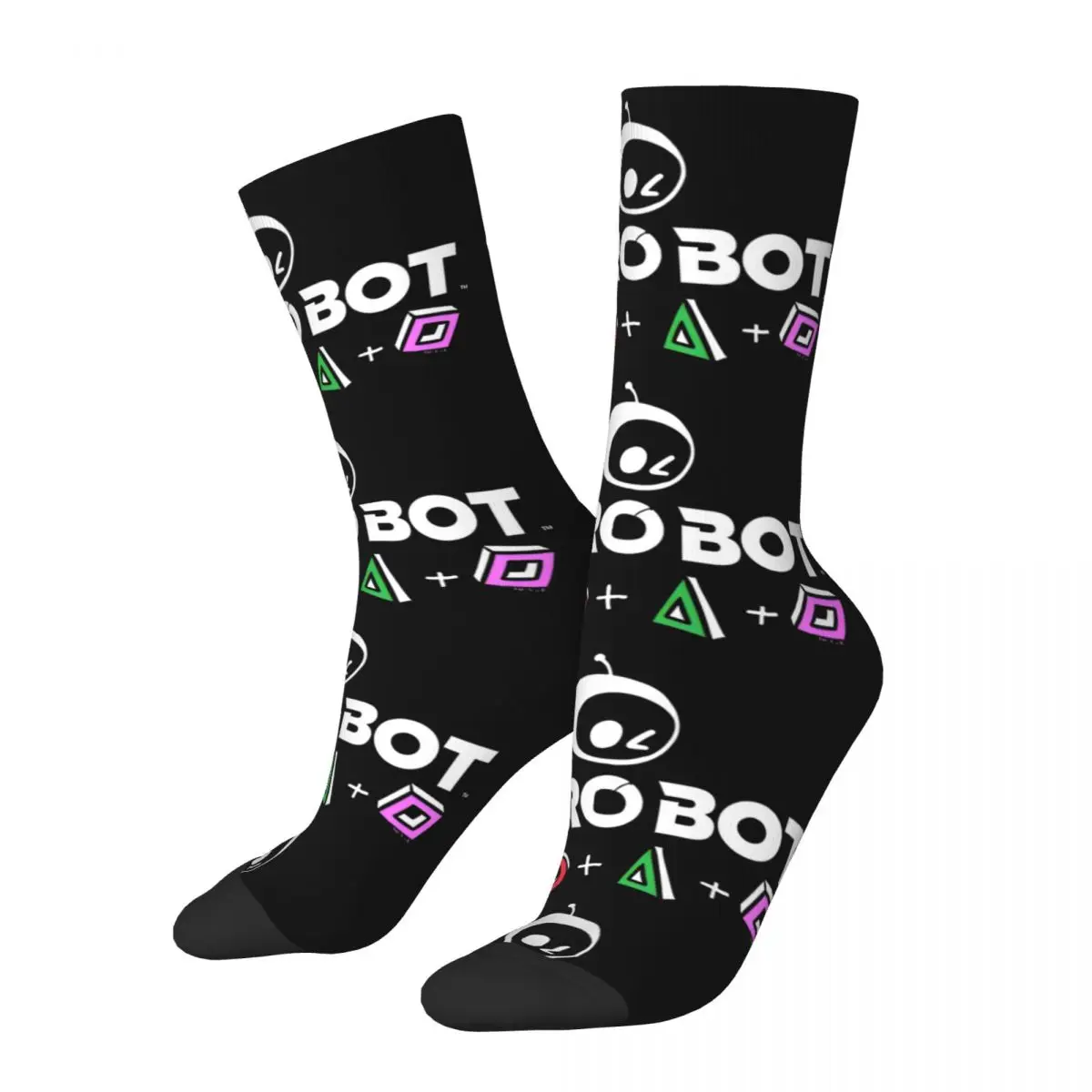 Fashion Male Men Socks Casual ASTRO BOT Sock Polyester Video Game High Quality Women Socks Spring Summer Autumn Winter