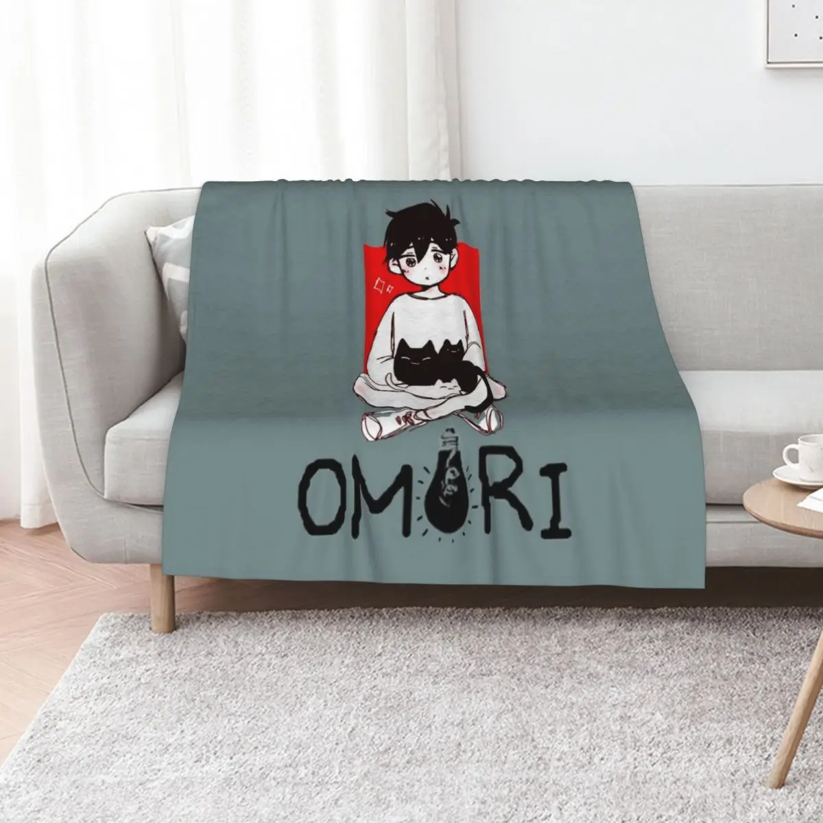 omori Throw Blanket Luxurious Soft Fuzzy Blanket for Sofa Bed
