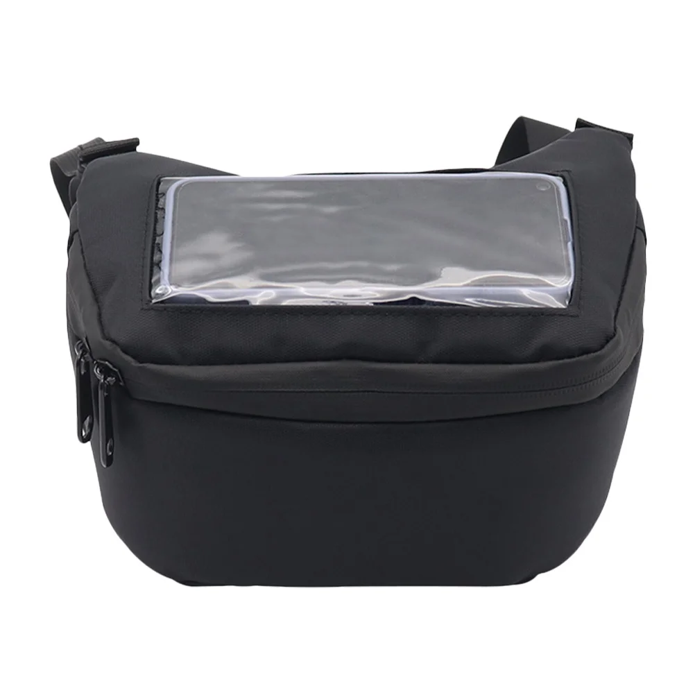 

Сумка на руль велосипеда, водонепроницаемая передняя сумка для мотоцикла, просторная внутренняя часть, прочная быстрая установка для предметов первой необходимости