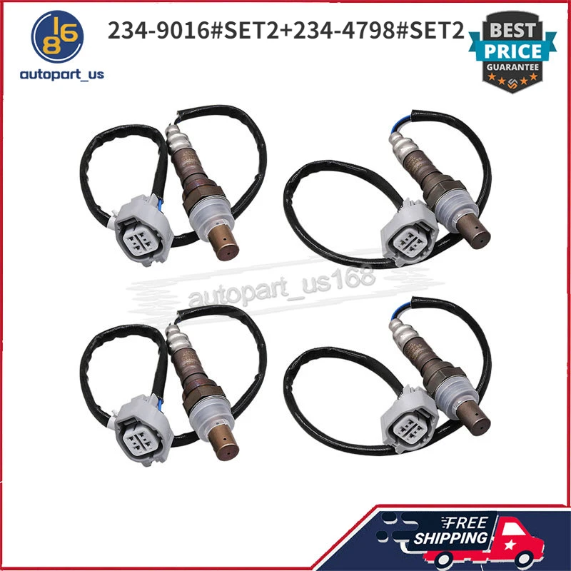 

4Pcs Oxygen Sensor O2 Sensor Lambda Sensor 234-9016 234-4798 For Jaguar Vanden Plas Jaguar XJ8 Jaguar XJR Jaguar XK8 Jaguar XKR