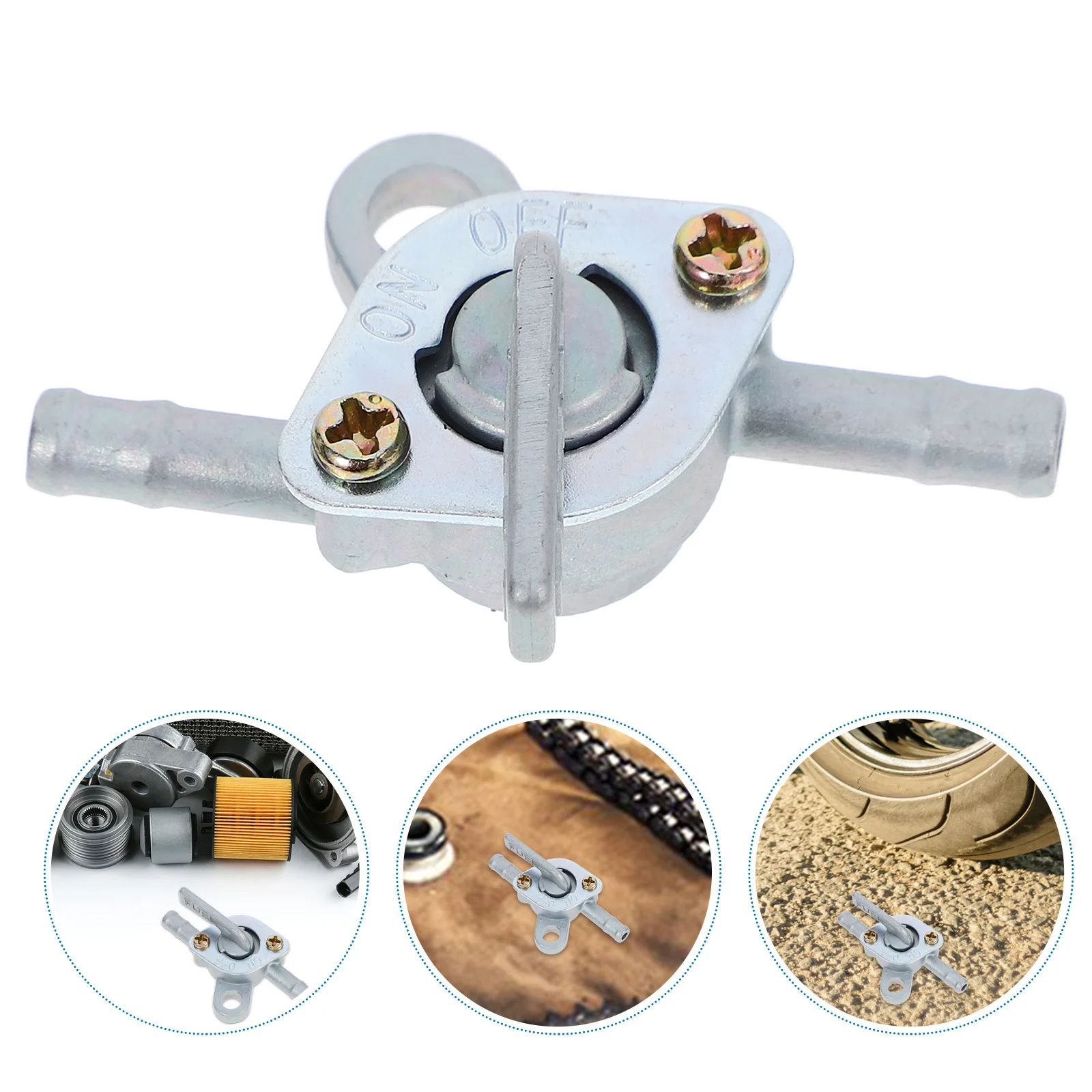 

Inline Fuel Valve Aluminum Shut Off Switch for Motorcycle Atv Scooter Fuel Tank Control Valve Gas Shut Off Tool