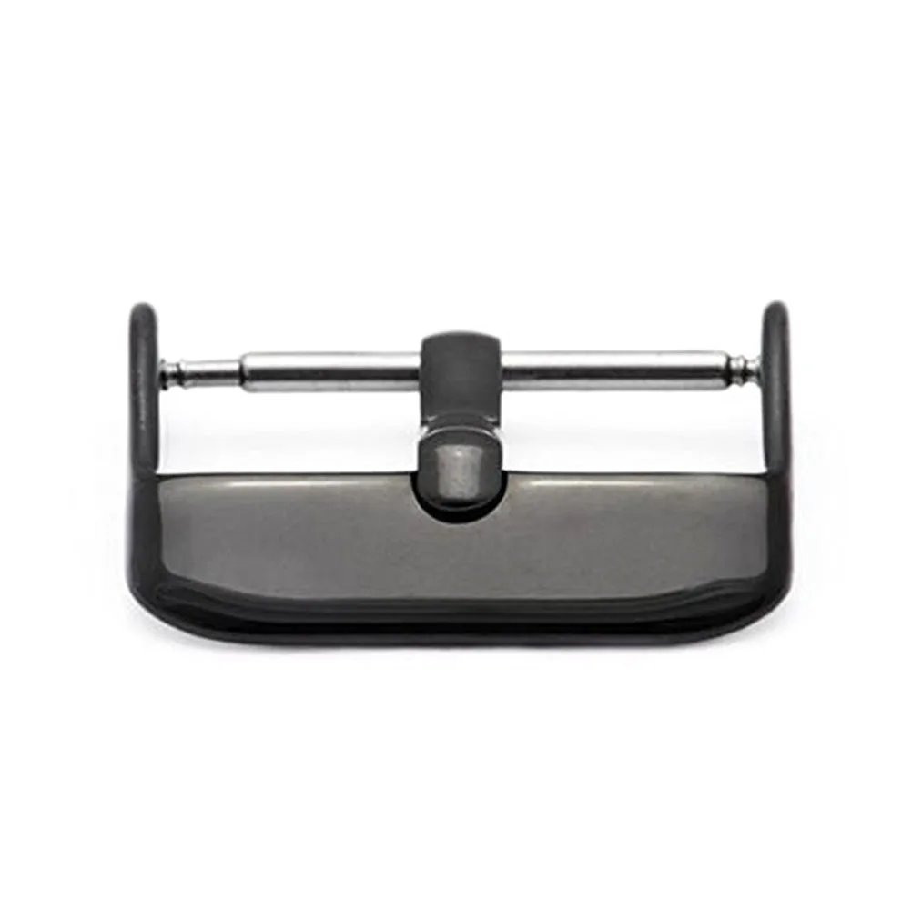 

4pcs 24mm Watch Clasp Stainless Steel Watch Band Buckle ( Watch Band Buckle + Watch Tool, Black)