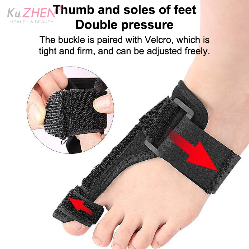 1 pz cinghia fissa borsite correttore regolabile alluce valgo ortesi correttore traspirante borsite per la correzione dell'alluce valgo