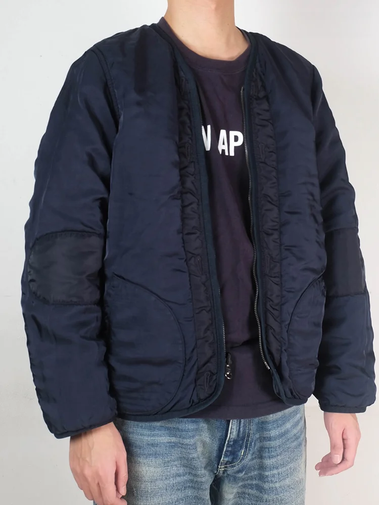 IRIS LINER Pure Color Double-Sided Mud-Dyed Jacket Coat M51M65